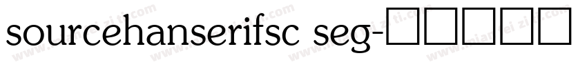 sourcehanserifsc seg字体转换